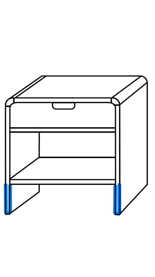 Panel Leg (8in)